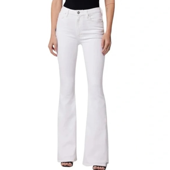 ANTONIO MELANI ⭐️NWT Mid-Rise Flared White Jeans GREAT STRETCH - Picture 3 of 12